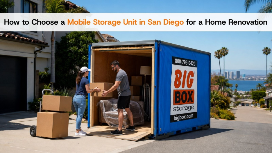 How to Choose a Mobile Storage Unit in San Diego for a Home Renovation